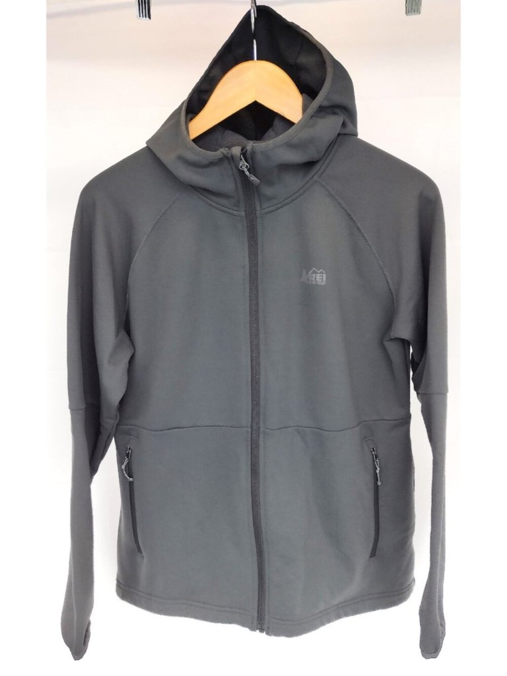 REI  Fleece Hoodie Dark Gray Men's Size Large